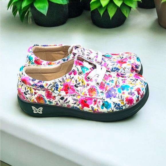 Alegria Kimi Pro Perennial - EU Floral Lace Up Shoes Size 8-8.5US NEW. - Picture 1 of 5